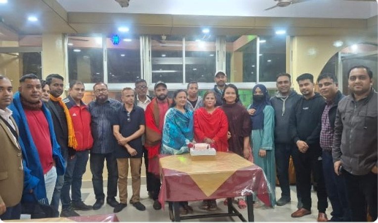 কবি ও সংগঠক সাংবাদিক সিলেট অলটাইম নিউজ ডটকম'র চীফ রিপোর্টার মাসুদা সিদ্দিকা রুহির জন্মদিন পালন